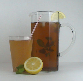 Lemon Mint Cold Chia Tea
