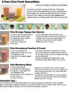 Fun Chia Fruit Smoothie Page Picture