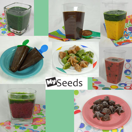 Greens food montage selection