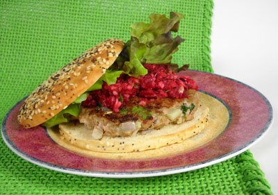 Thanksgiving Theme Chia Turkey Burger